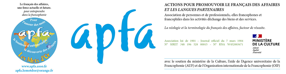 APFA – Actions pour promouvoir le français des affaires